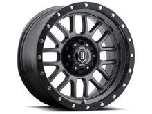 Load image into Gallery viewer, ICON Alpha 17x8.5 5x5 0mm Offset 4.75in BS 71.5mm Bore Gun Metal Wheel