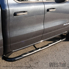 Load image into Gallery viewer, Westin 19-20 Ram 1500 Crew Cab E-Series 3 Nerf Step Bars - Black