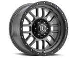 ICON Alpha 17x8.5 6x5.5 0mm Offset 4.75in BS 106.1mm Bore Titanium Wheel