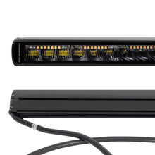 Load image into Gallery viewer, Go Rhino Xplor Blackout Combo Series Sgl Row LED Light Bar w/Amber (Side/Track Mount) 39.5in. - Blk