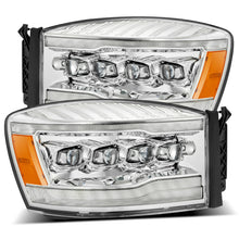 Load image into Gallery viewer, AlphaRex 06-08 Dodge Ram 1500HD NOVA LED Proj Headlights Plank Style Blk w/Seq Signal/DRL/Amber LED