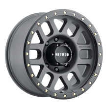 Load image into Gallery viewer, Method MR309 Grid 18x9 +18mm Offset 8x6.5 130.81mm CB Titanium/Black Street Loc Wheel