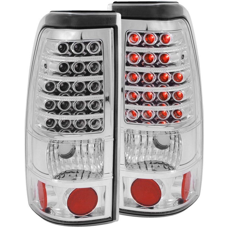 ANZO 1999-2007 Chevrolet Silverado 1500 LED Taillights Chrome