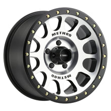 Load image into Gallery viewer, Method MR305 NV 17x8.5 0mm Offset 5x5.5 108mm CB Machined/Black Street Loc Wheel