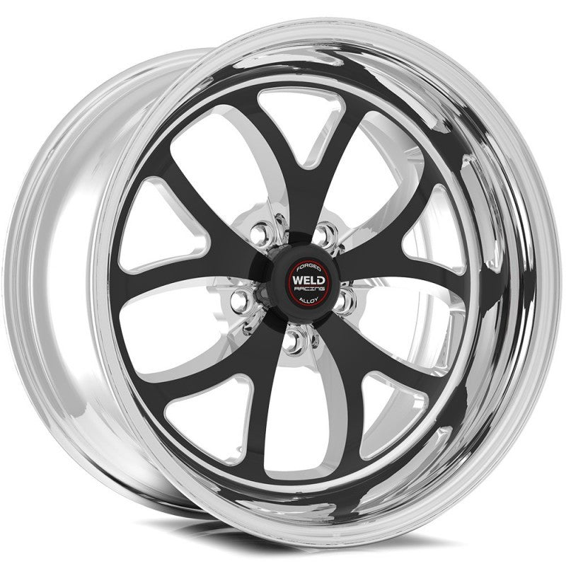 Weld S76 17x8 / 5x4.75 BP / 4.2in. BS Black Wheel (High Pad) - Non-Beadlock