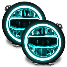 Load image into Gallery viewer, Oracle Jeep Wrangler JL/Gladiator JT RGB+W Headlight DRL Kit - ColorSHIFT w/o Cntrl