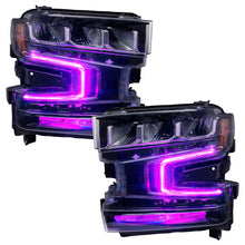 Load image into Gallery viewer, Oracle 19-21 Chevy Silverado 1500 RGB+W Headlight DRL Kit - ColorSHIFT w/ BC1 Cntrl