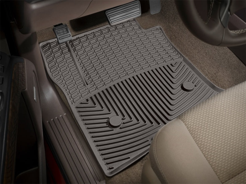 WeatherTech 2011-2016 Ford F-250/F-350/F-450/F-550 Front Rubber Mats - Cocoa