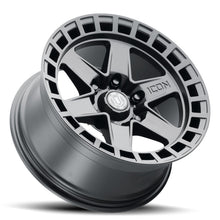 Load image into Gallery viewer, ICON Raider 17x8.5 6x5.5 0mm Offset 4.75in BS Satin Black Wheel