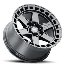 Load image into Gallery viewer, ICON Raider 17x8.5 6x120 0mm Offset 4.75in BS Satin Black Wheel