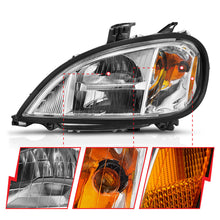 Load image into Gallery viewer, ANZO 1996-2013 Freightliner Columbia LED Crystal Headlights Chrome Housing w/ Clear Lens (Pair)