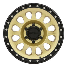 Load image into Gallery viewer, Method MR315 17x8.5 0mm Offset 6x5.5 106.25mm CB Gold/Black Street Loc Wheel