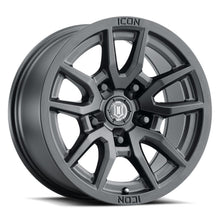 Load image into Gallery viewer, ICON Vector 5 17x8.5 5x5 -6mm Offset 4.5in BS 71.5mm Bore Satin Black Wheel