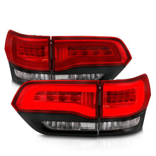 Load image into Gallery viewer, ANZO 2014-2016 Jeep Grand Cherokee LED Taillights Red/Clear