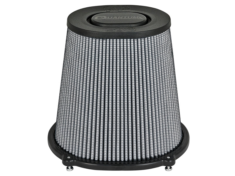 aFe Quantum Pro DRY S Air Filter Flat Top - 5in Flange x 9in Height