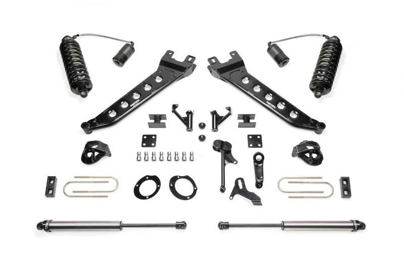 Fabtech 13-18 Ram 3500 4WD 5in Radius Arm Kit w/4.0 C/O Resi Dlss & Rr 2.25 Dlss