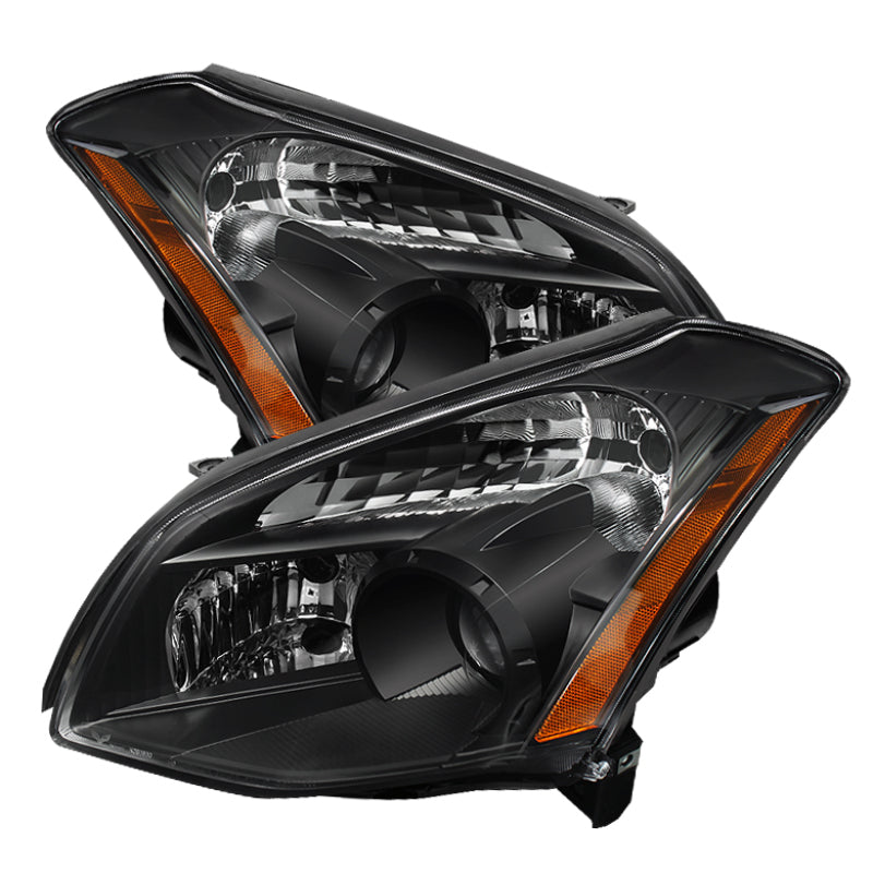 xTune Nissan Maxima (Halogen Only) 07-08 Crystal Headlights Black HD-JH-NM07-AM-BK