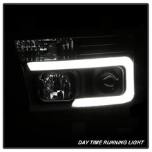 Load image into Gallery viewer, Spyder 08-13 Toyota Sequoia Projector Headlights - Light Bar DRL - Black PRO-YD-TTU07V2-LB-BK