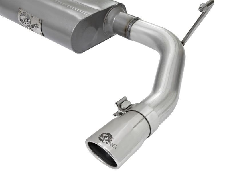 aFe Scorpion 2-1/2in Aluminized Steel Cat Back Exhaust 07-17 Jeep Wrangler V6-3.6/3.8L (4 Dr)