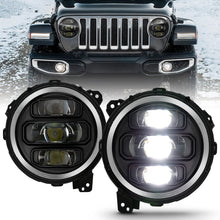 Load image into Gallery viewer, ANZO 2018-2019 Jeep Wrangler Full Led ProjectorH.L Black