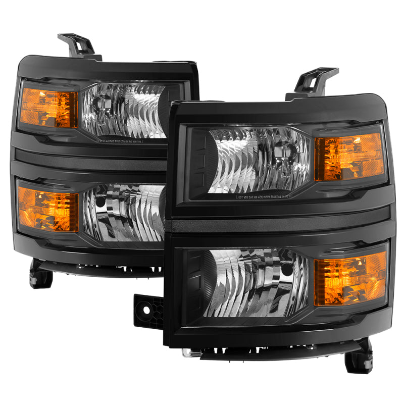 Spyder Chevrolet Silverado 1500 14-15 (Non-HD) OEM Style Headlights - Black HD-JH-CS14-AM-BK