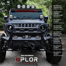 Load image into Gallery viewer, Go Rhino Xplor Blackout Series Dbl Row LED Light Bar (Side/Track Mount) 21.5in. - Blk