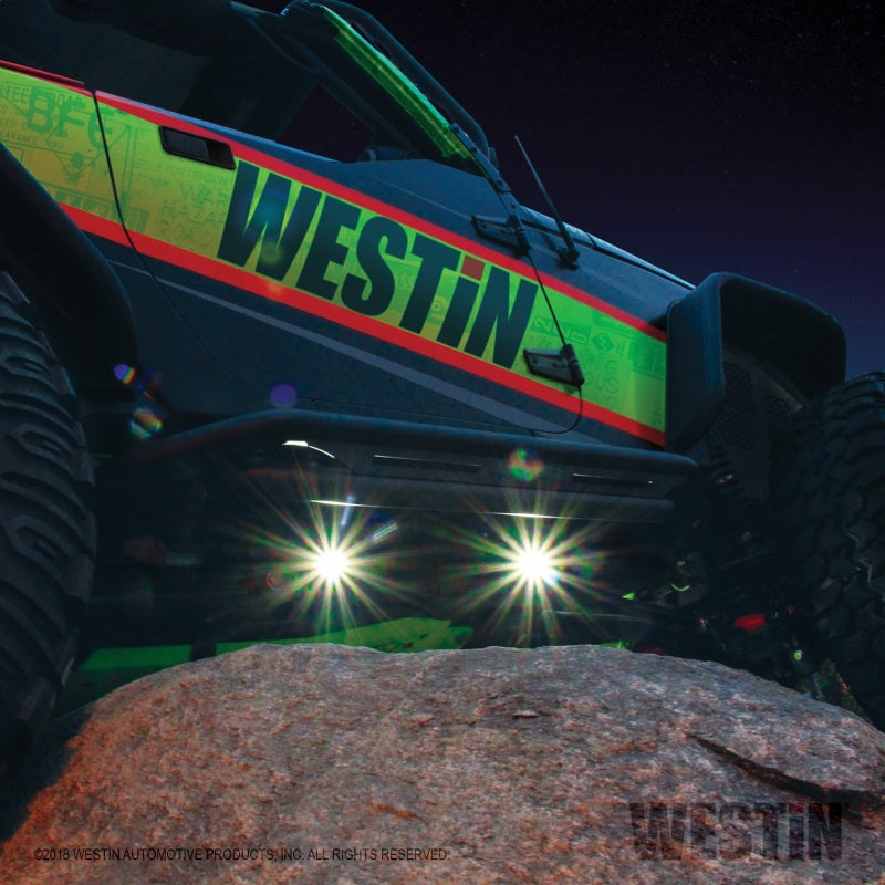 Westin LED Rock Light Kit - 07-18 Jeep Wrangler JK / 18-19 Jeep Wrangler JL