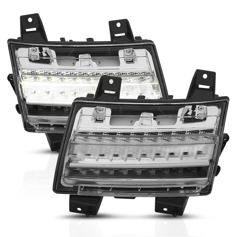 ANZO 18-19 Jeep Wrangler JL LED Chrome Clear w/ Sequential Signal