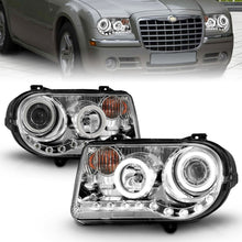 Load image into Gallery viewer, ANZO 2005-2010 Chrysler 300C Projector Headlights w/ Halo Chrome (CCFL) G2